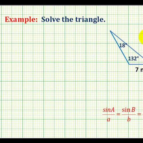 Law Sine Solve Triangle Example B B