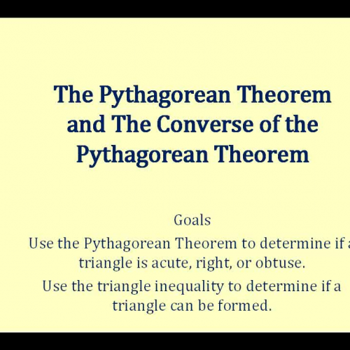 Pyth Thm Converse