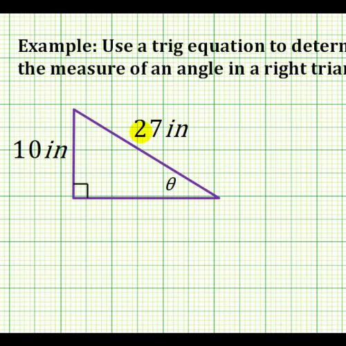 Solve Rt Tri Angle Example