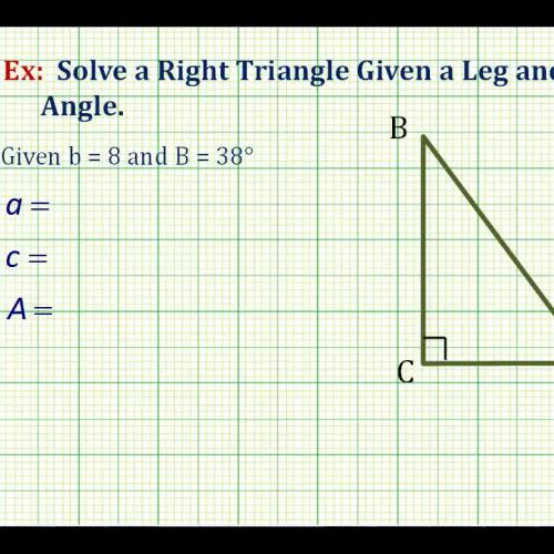 Solve Rt Triangle Angle Leg Ex