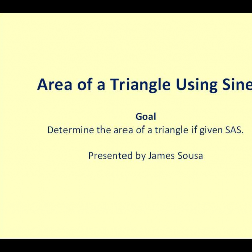 Triangle Area Sine