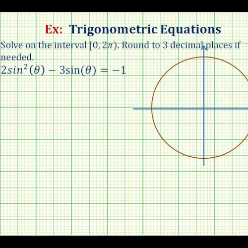 Trig Equations Factor Exact Radian Sol Ex