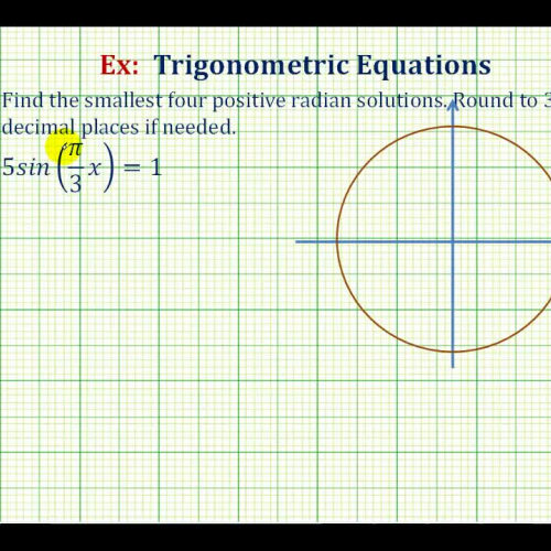 Trig Equations Round Radian Angle Ex3