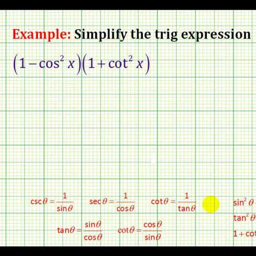 Trig Express Simplify Ex2 A