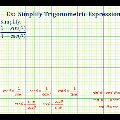 Trig Expression Fraction Sum Ex3