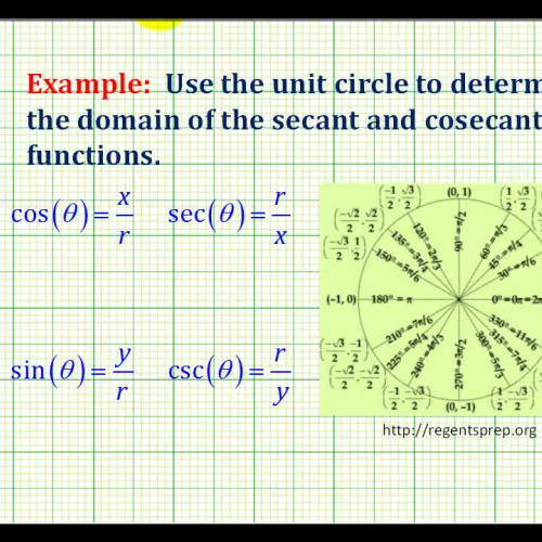 Trig Function Sec Csc Domain Example