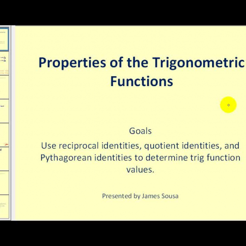 Trig Identities A