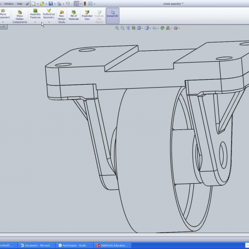 wheel assembly - axle - revolve