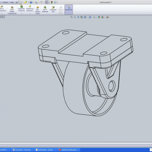wheel assembly - assembly - adding parts