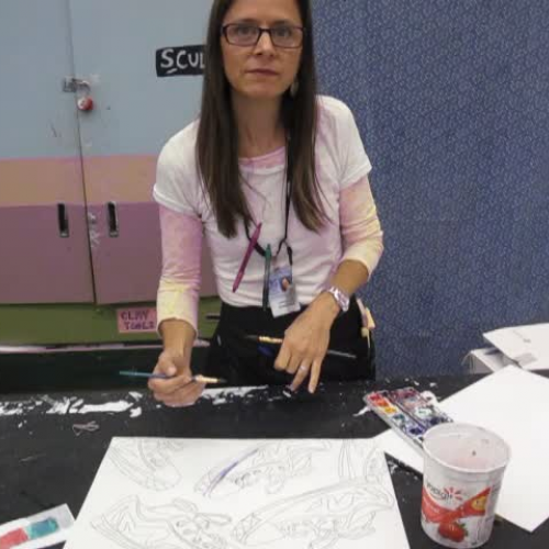 Ooops! A puddle of watercolor