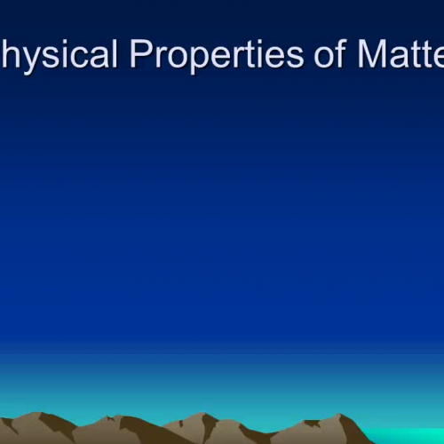 Physical Properties &amp; Separation of Mixtu