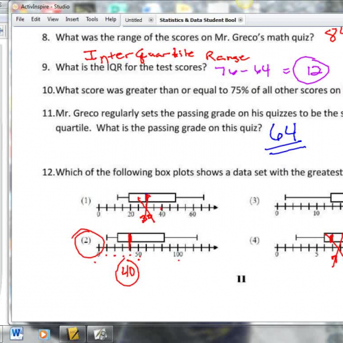 Lesson 3 - The Five Number Summary On the TI-