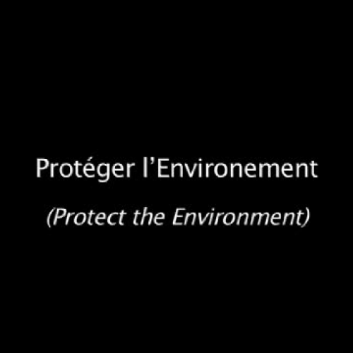 The One Minutes Jr.: Protect the Environment