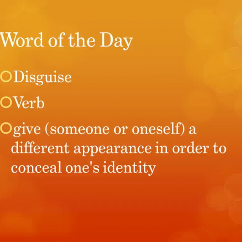 Video 47: Words of the Day 21-30