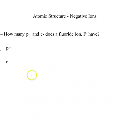 examples - atomic structure - ions