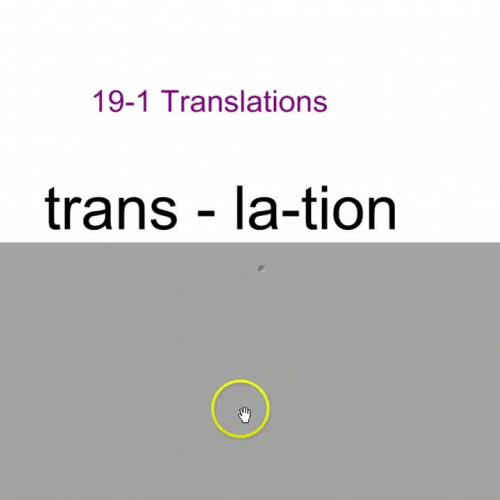 19-1 TRANSLATIONS