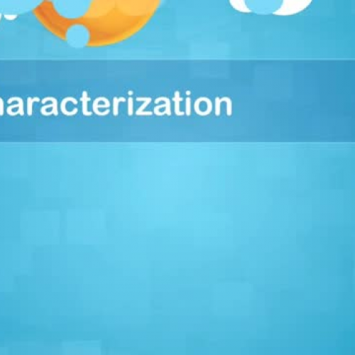 Analyzing Characters PART II