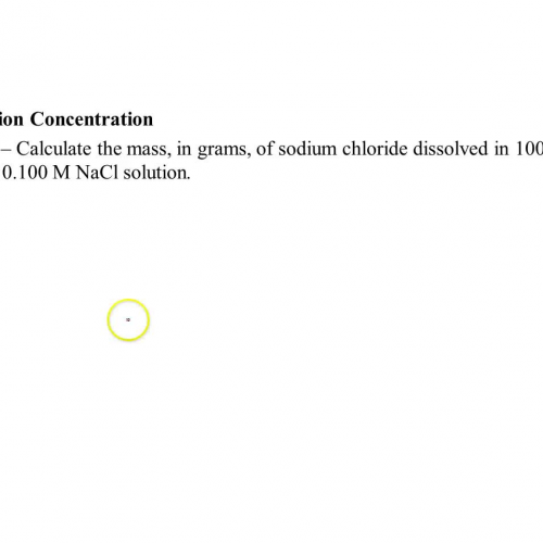 example 2 - calculation of mass solute