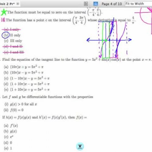 Unit 2 Practice Exam Problem 11