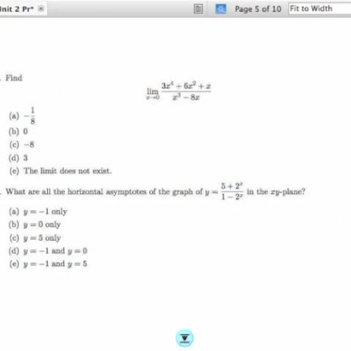Unit 2 Practice Exam Problem 13