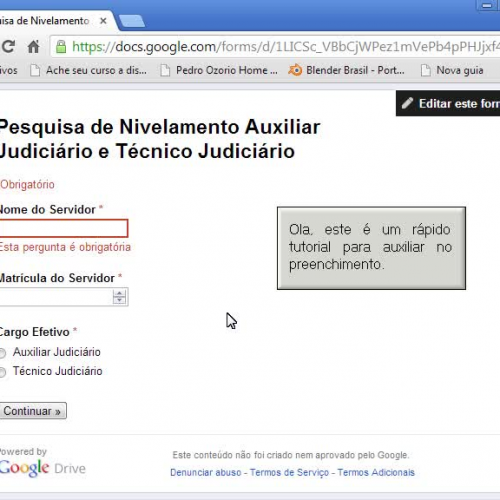 Tutorial - Question?rio de Nivelamento dos Au
