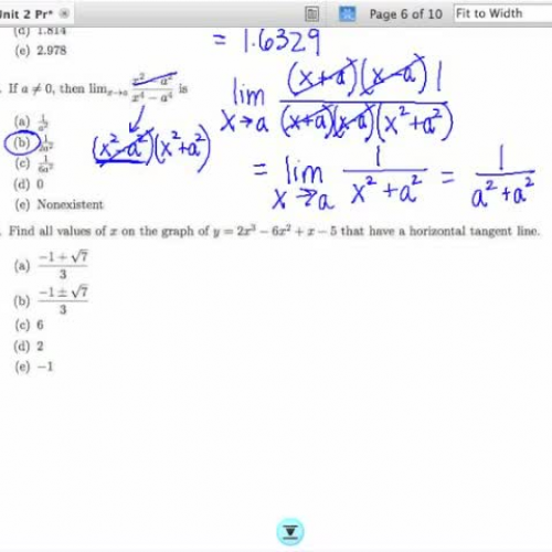 Unit 2 Practice Exam Problem 17