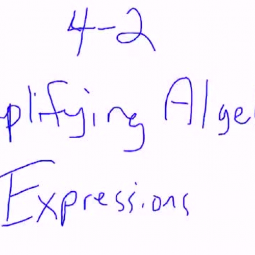 4-2 Simplifying Expressions