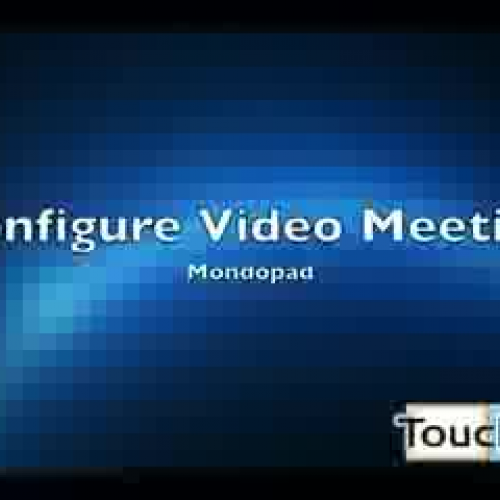 Mondopad_ Configure Video Meeting