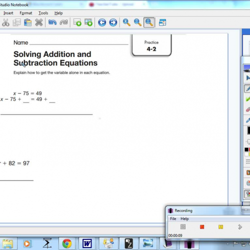 4-2 Solving addition and subtraction equation