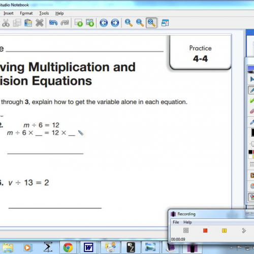 4-4 Soliving Multiplication and Division Equa