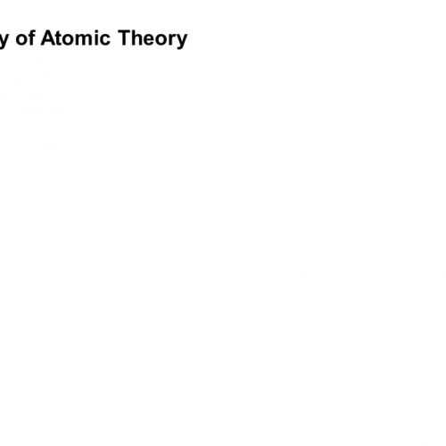 History of Atomic Theory