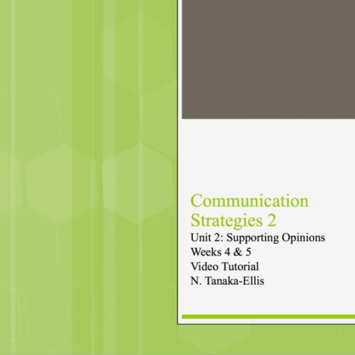 CS2 unit 2 pronunciation: unstressed syllable