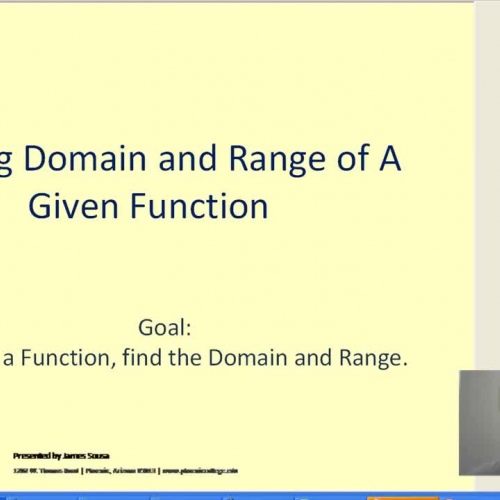 Determining Domain and Range