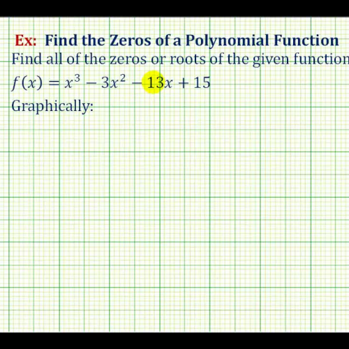 Ex 1_ Find the Zeros of a Polynomial Function