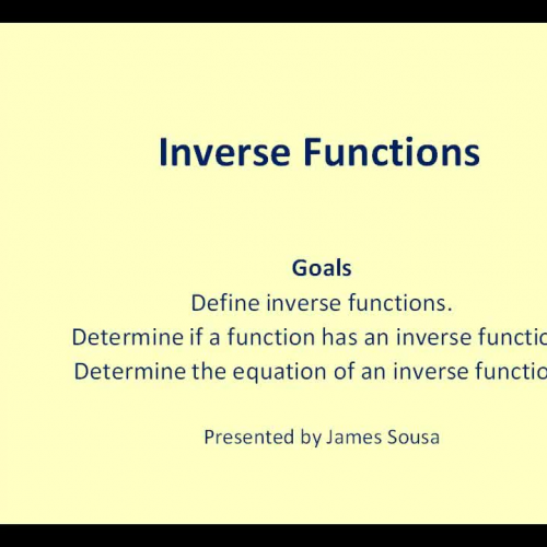 Inverse Functions