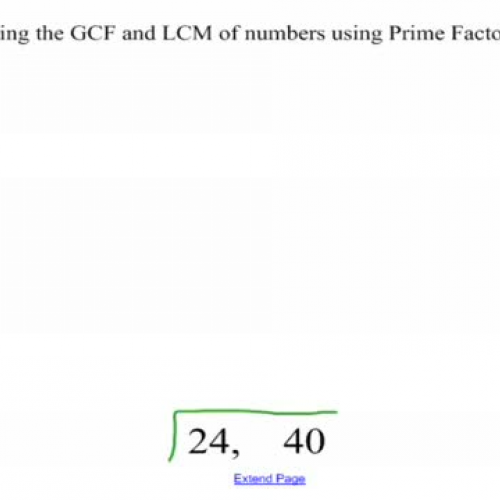 GCF and LCM Using Cake Method-MP4