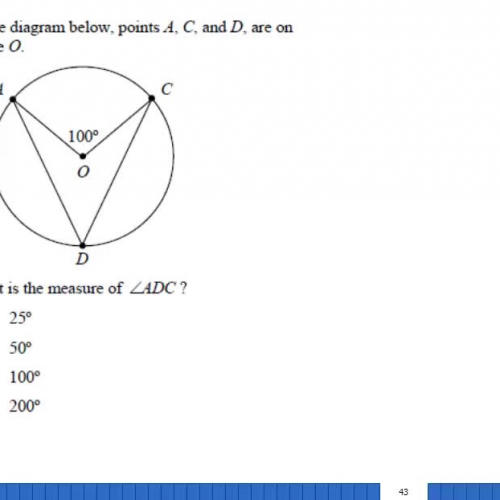 Central and inscribed angles