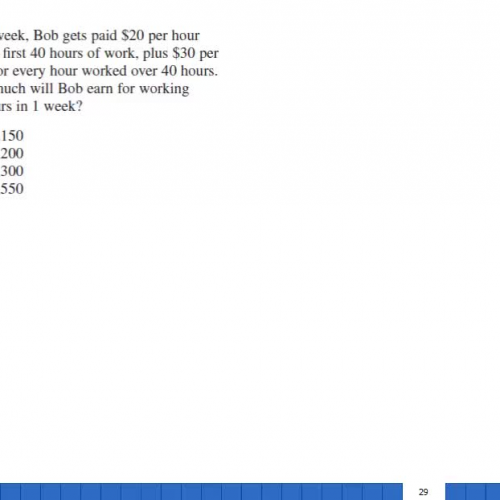 Word problem-hourly pay