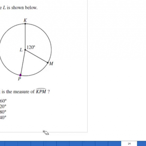 HSPE Arcs and central angles