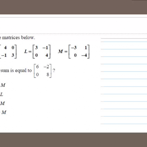 HSPE Matrices addition