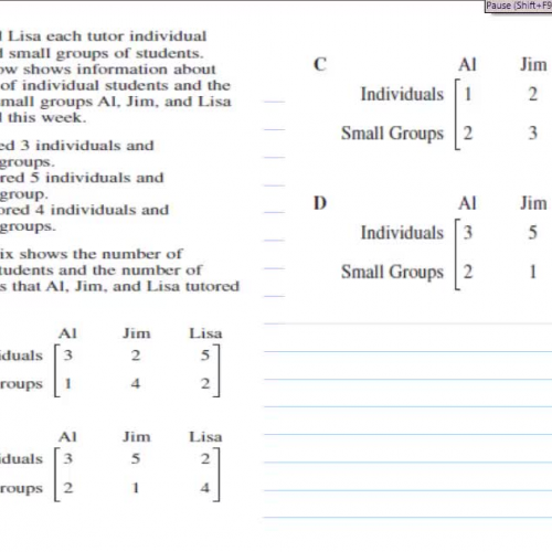 HSPE Matrices easy problem