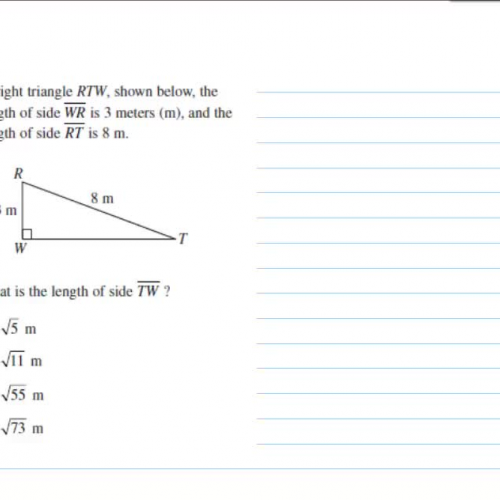 HSPE Pythagorean theorem