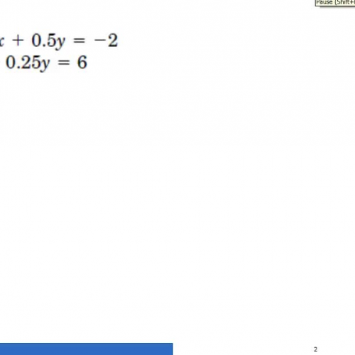 HSPE Systems of equations by elimination 1