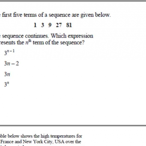 HSPE The Nth term in a sequence