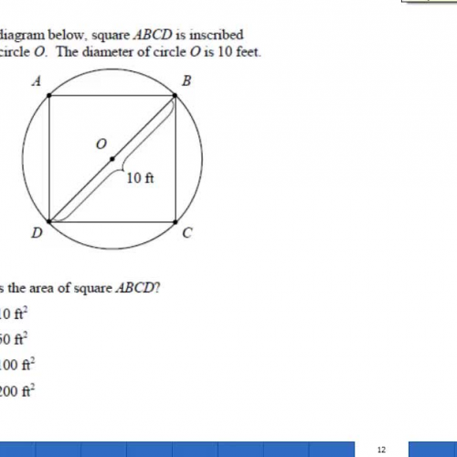 Math HSPE Area of inscribed circles