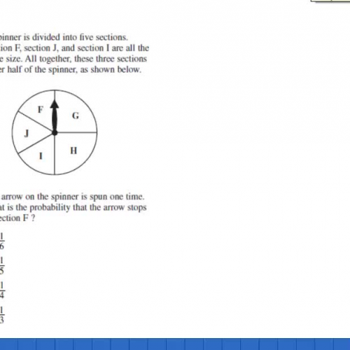 Math HSPE area probability