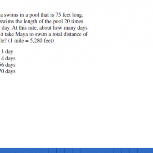 Math HSPE Distance problem