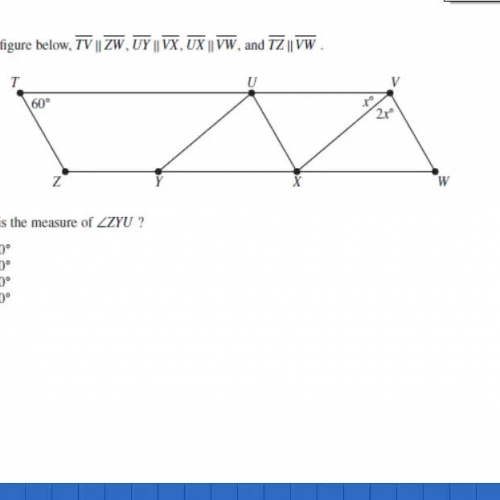 Math HSPE Parallel lines