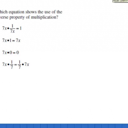 Math HSPE Properties multiplication