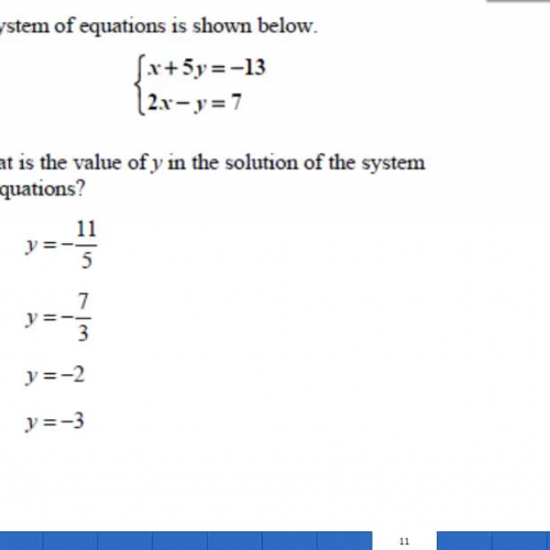 Math HSPE Systems of equations